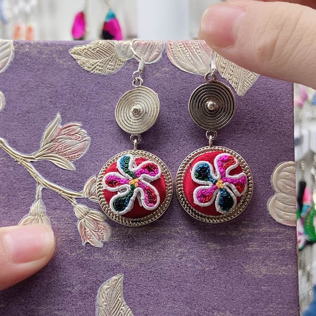 手串/手链核桃打籽绣耳环