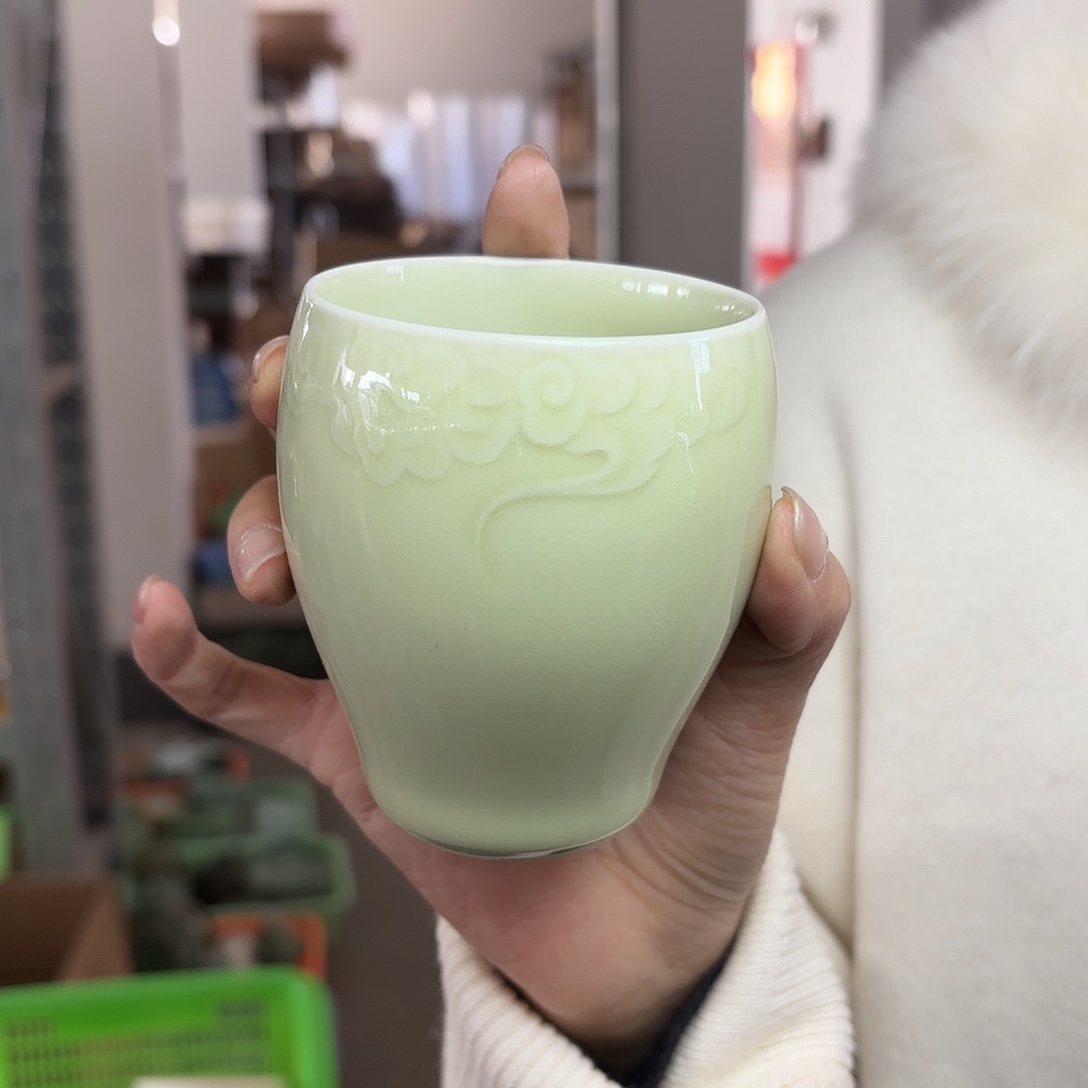 龙泉云间青瓷小米茶器