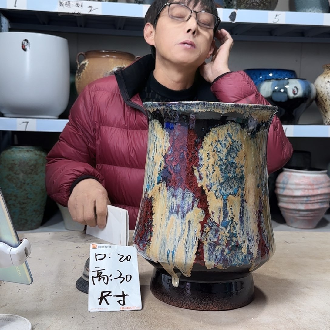 紫砂花盆尺寸20@30