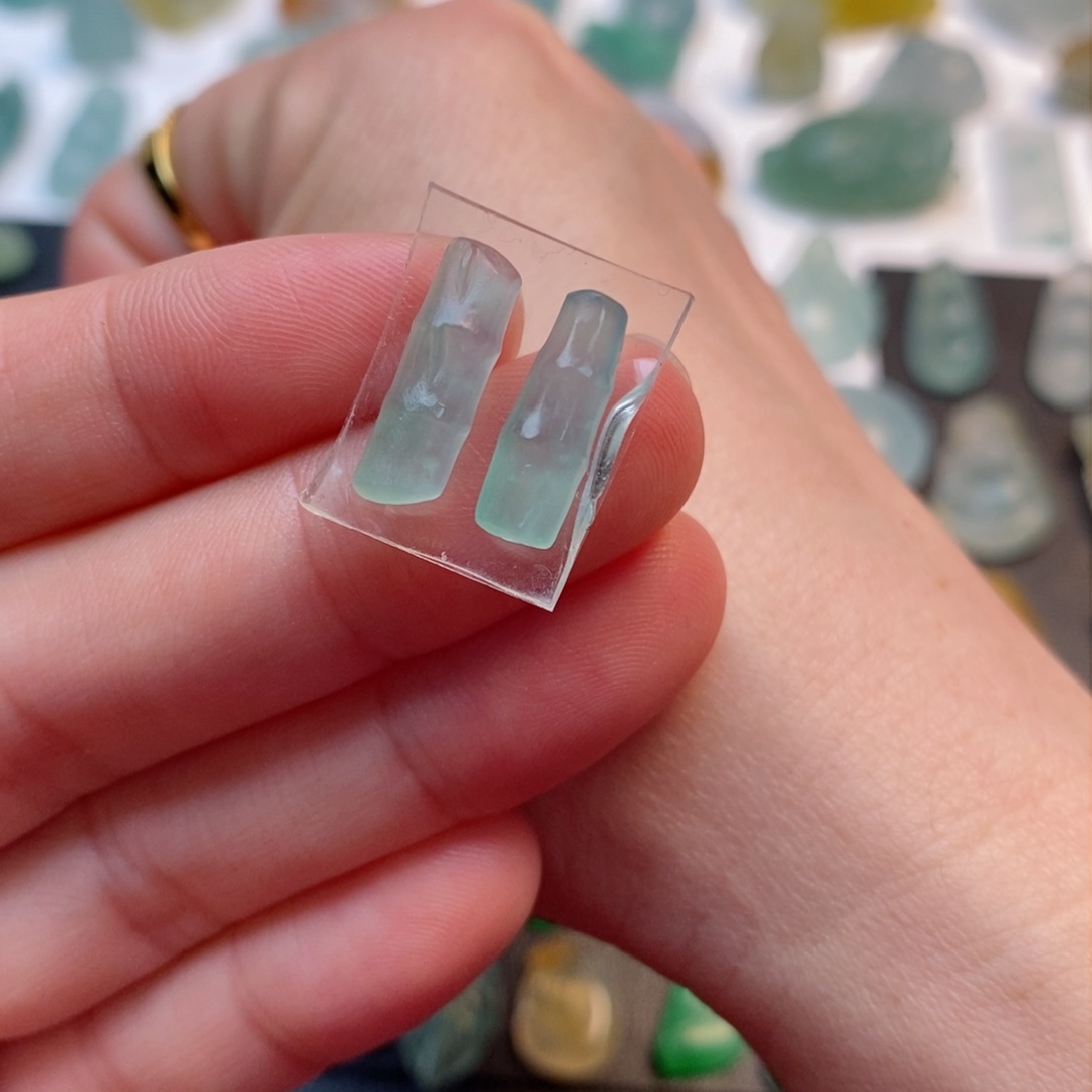 定制翡翠未镶嵌竹节