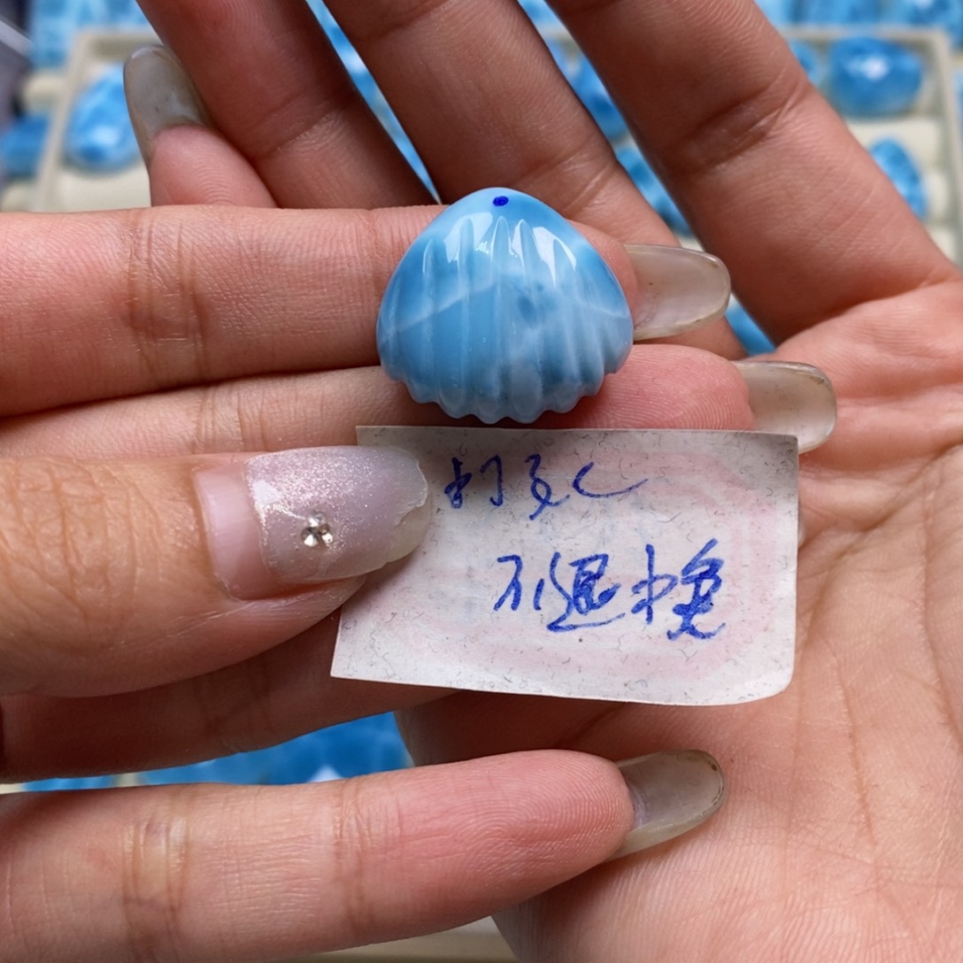 针钠钙石（海纹石）未镶嵌颈饰?****星