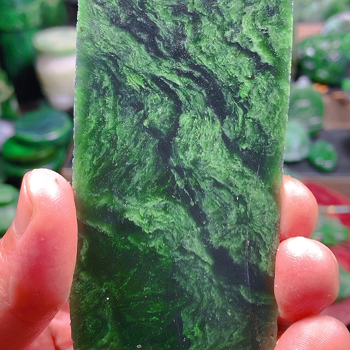 未镶嵌和田玉（碧玉）挂件启*