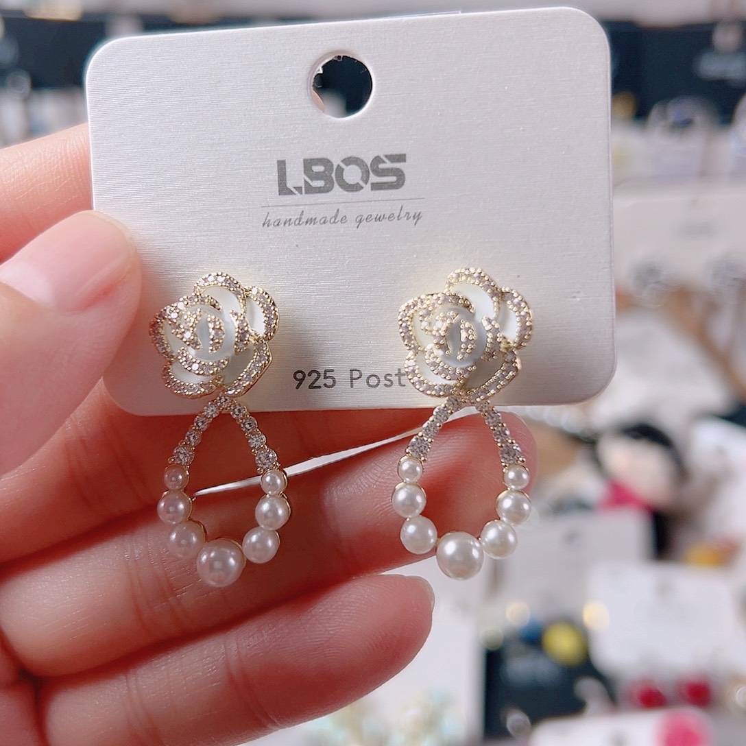 琉璃纯铜合金耳环的