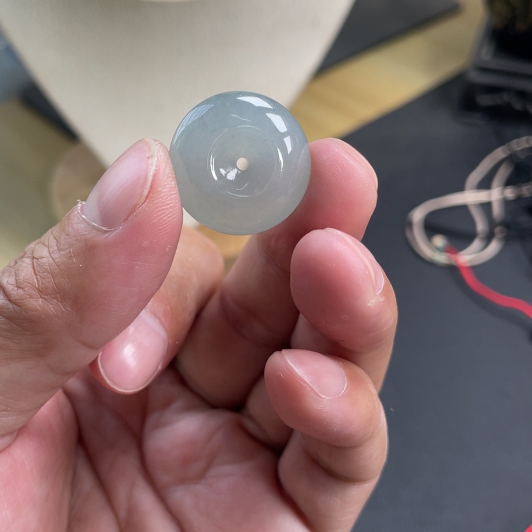 翡翠未镶嵌颈饰21.3-7.0