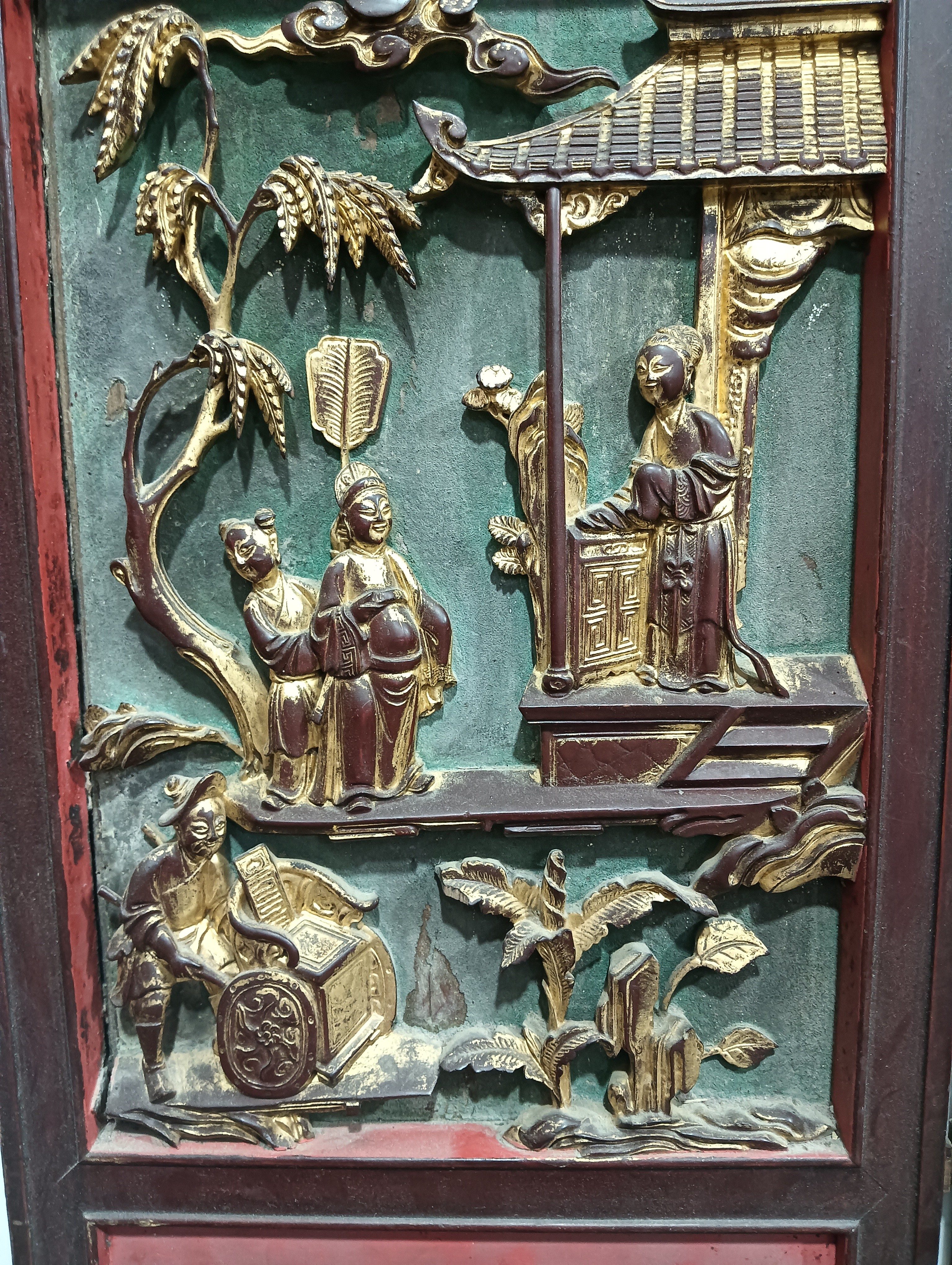 莆田工的老木雕花板，民俗老物件适合空间装饰，收藏欣赏。