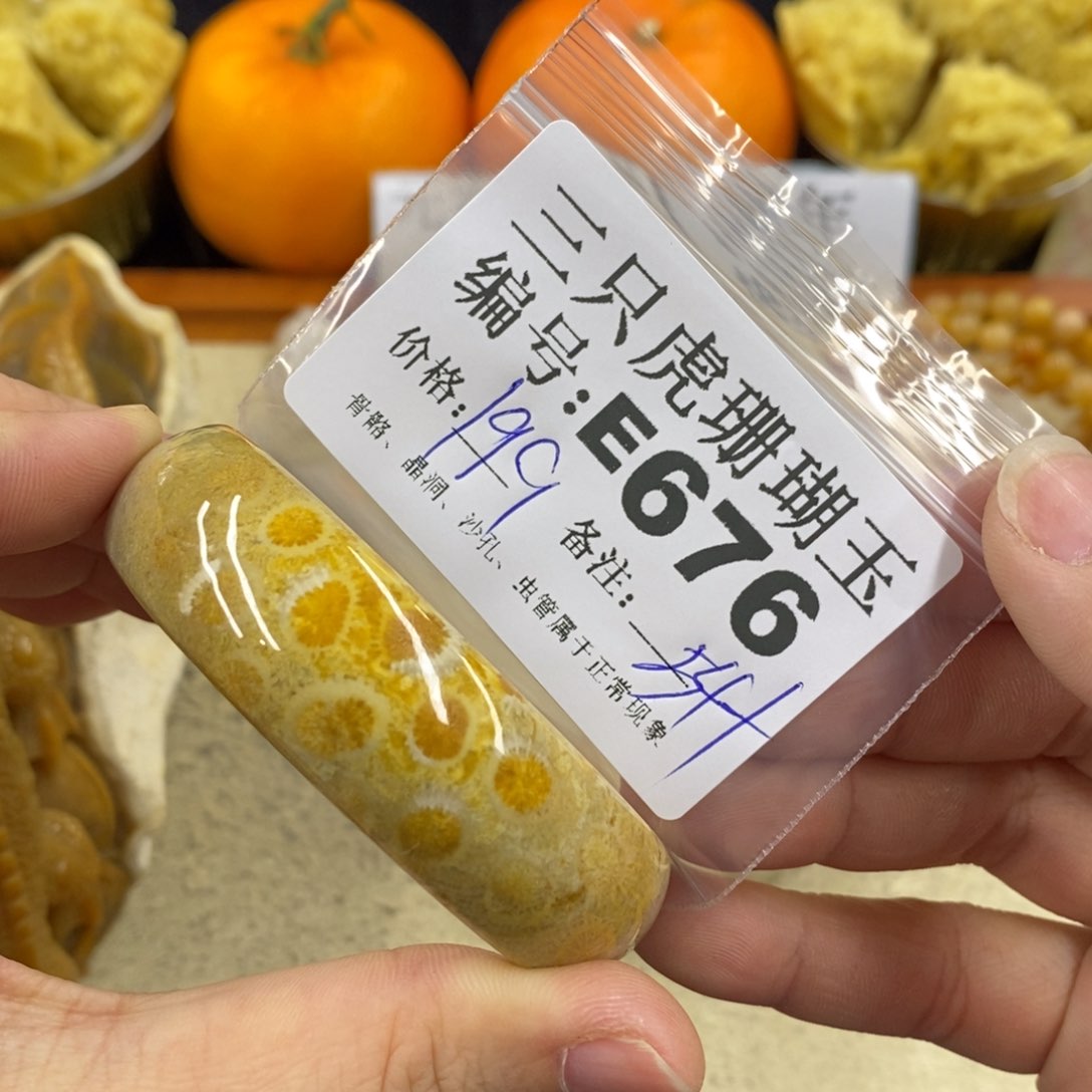 硅化珊瑚（珊瑚玉）1未镶嵌我****?