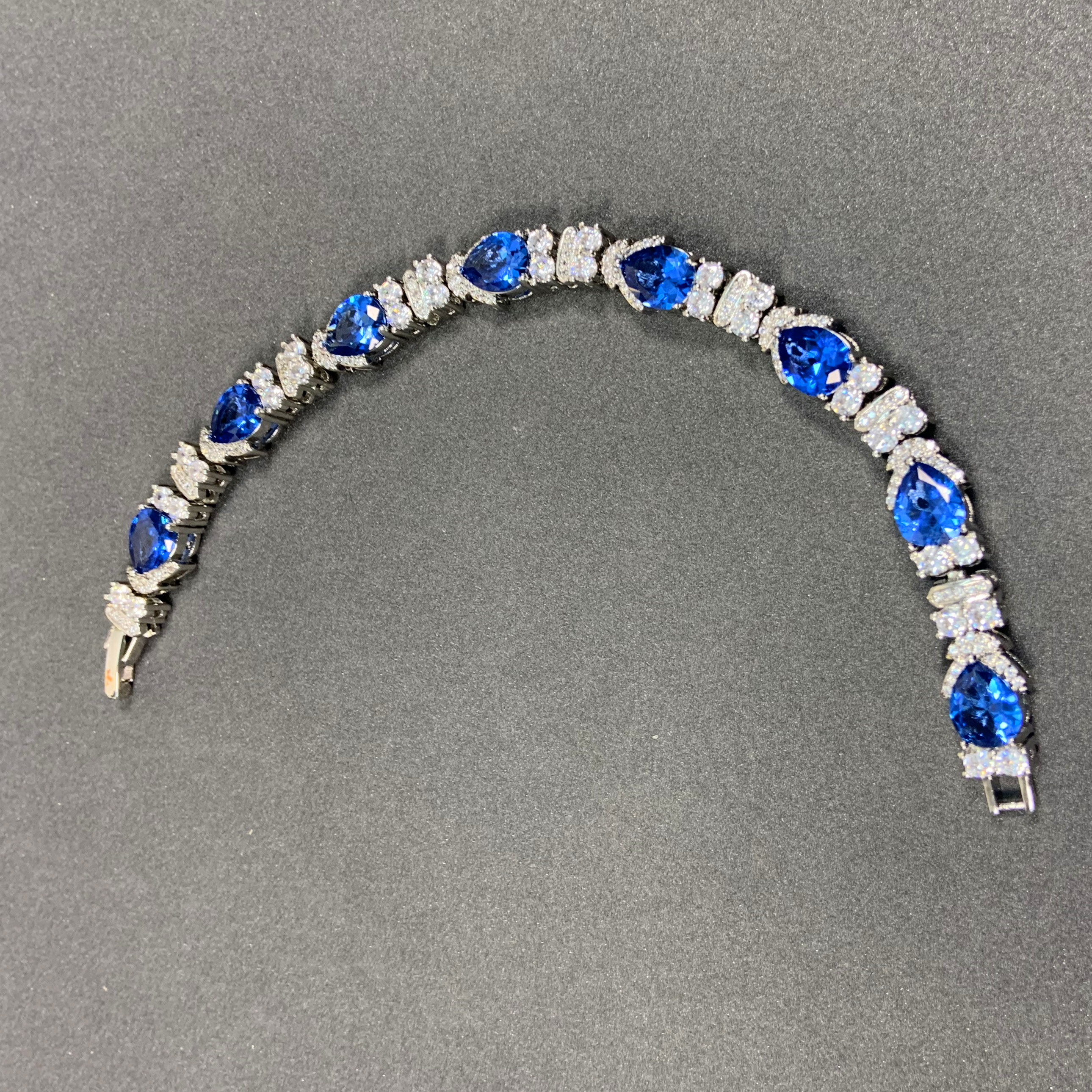 蓝宝石（处理）【高端定制】高贵奢藏级蓝色色手链