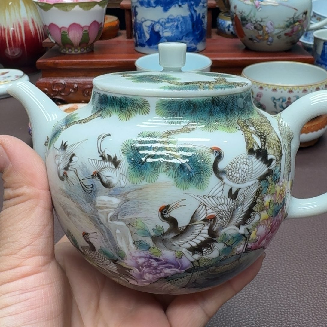 瓷片景德镇仿古手工制作精品展示