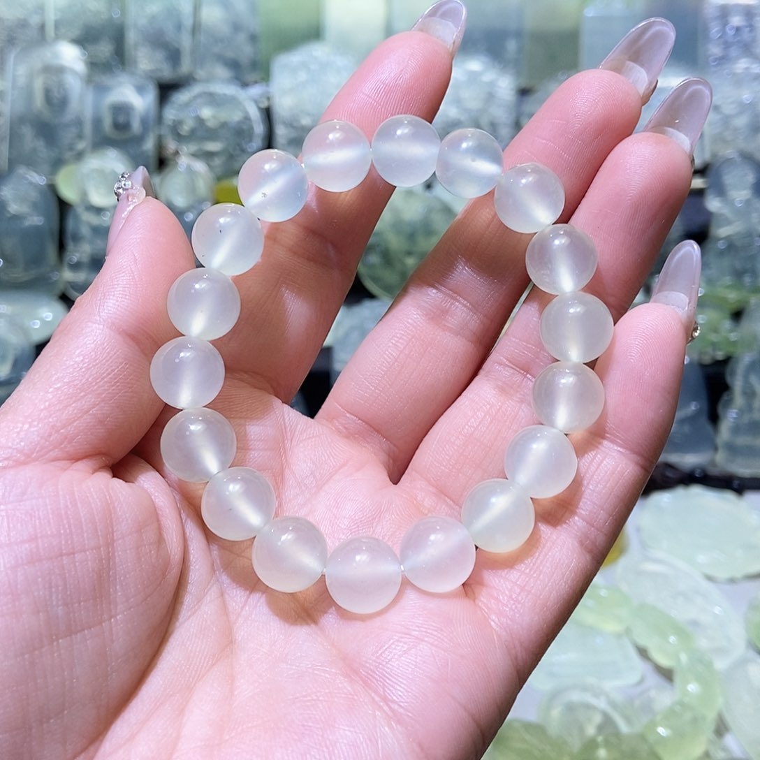 岫玉手串卡11未镶嵌