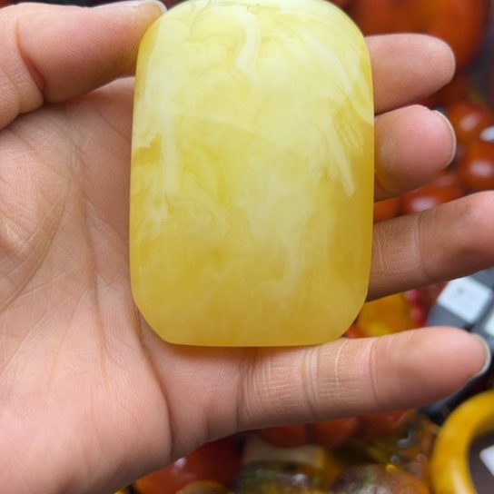 琥珀（花珀）手串未镶嵌蜜蜡