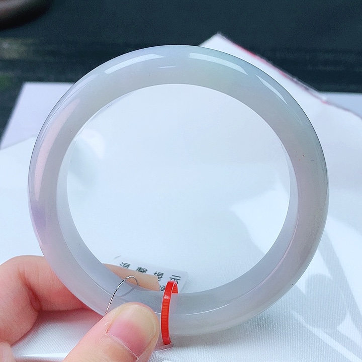 翡翠未镶嵌手镯57圈