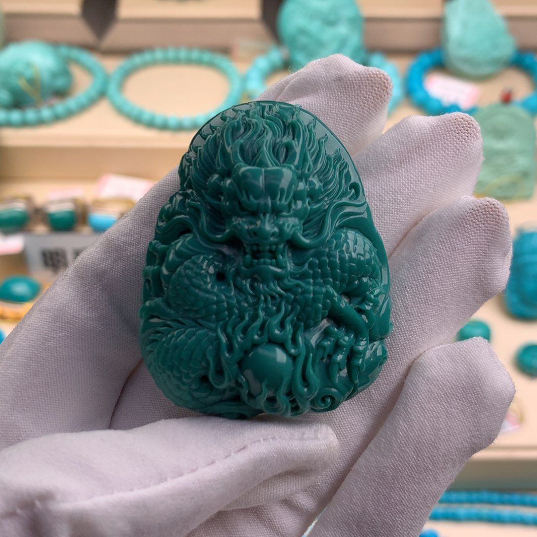 绿松石珠宝奇石未镶嵌