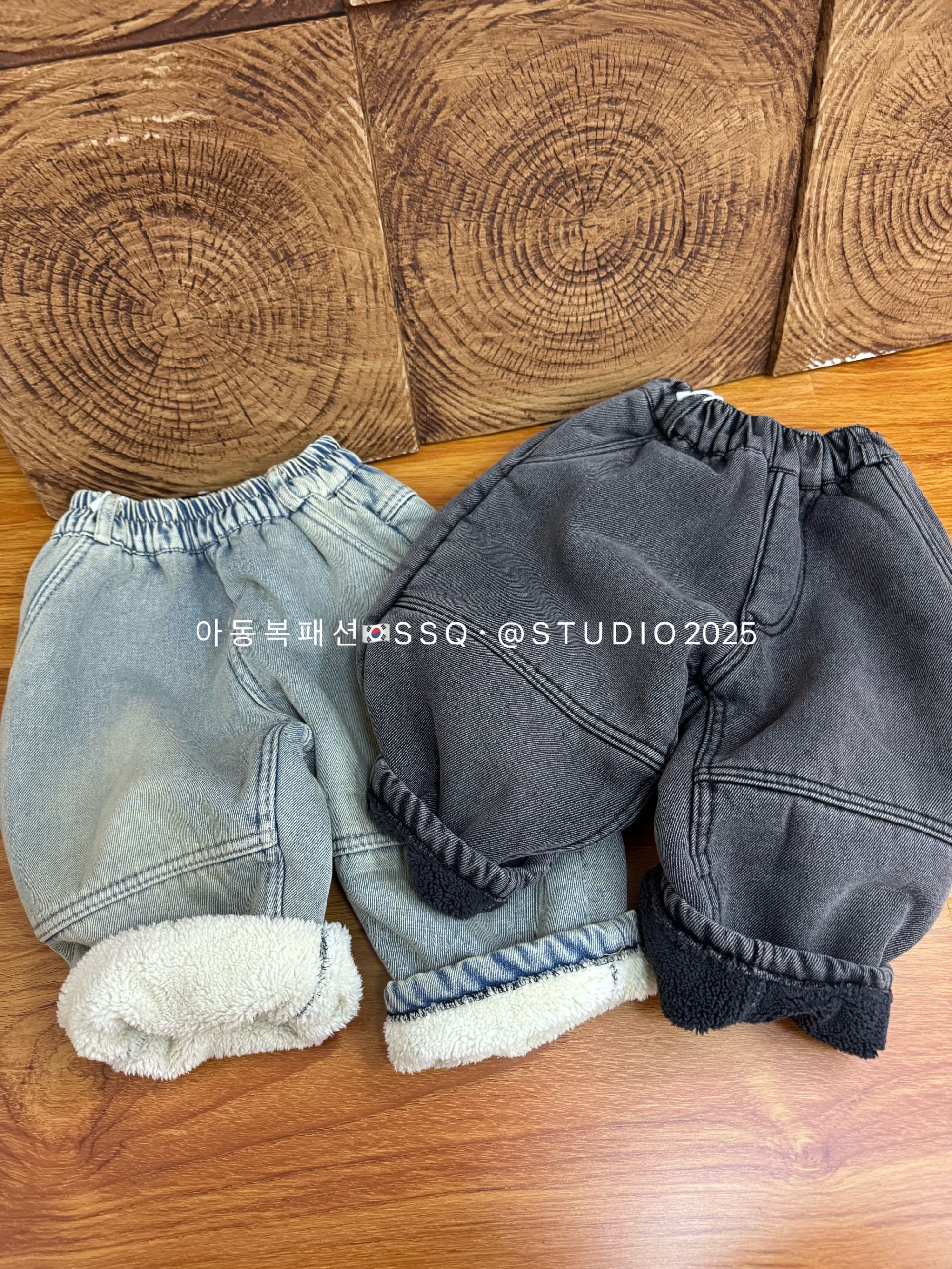 【向子妈】H4359韩风糯糯牛仔·高品加厚加绒过冬牛仔裤