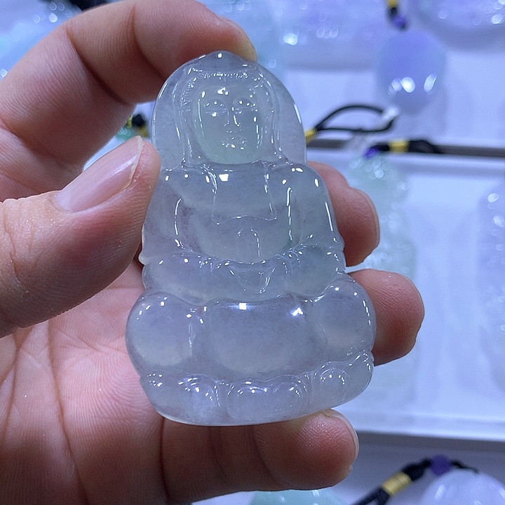 颈饰未镶嵌翡翠天然翡翠A货吊坠