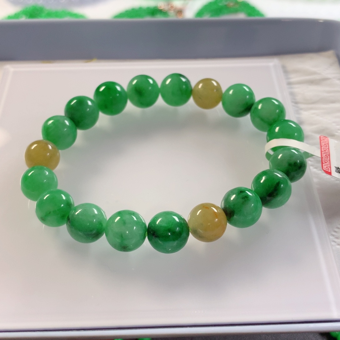 翡翠未镶嵌颈饰手串