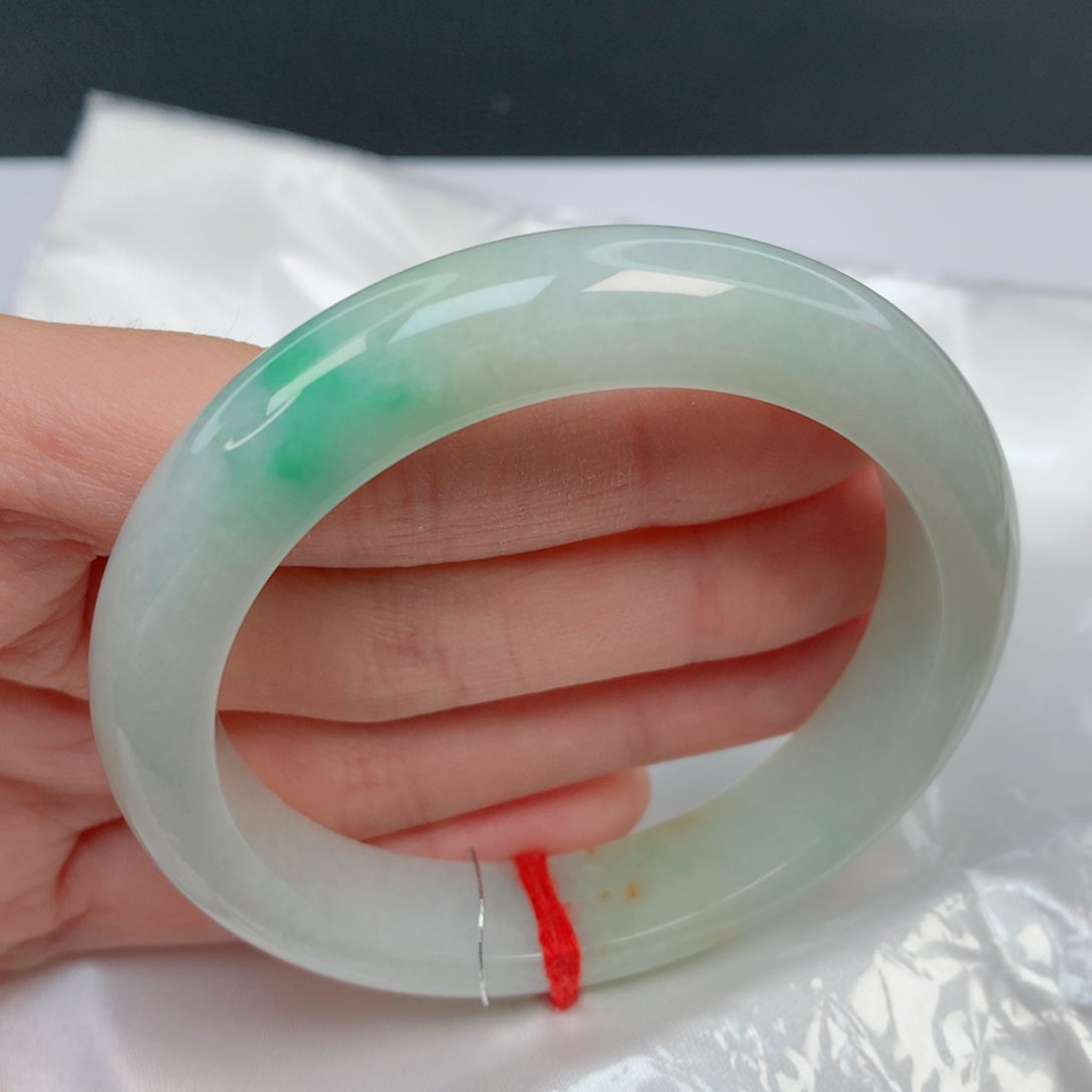 翡翠手镯未镶嵌56正圈