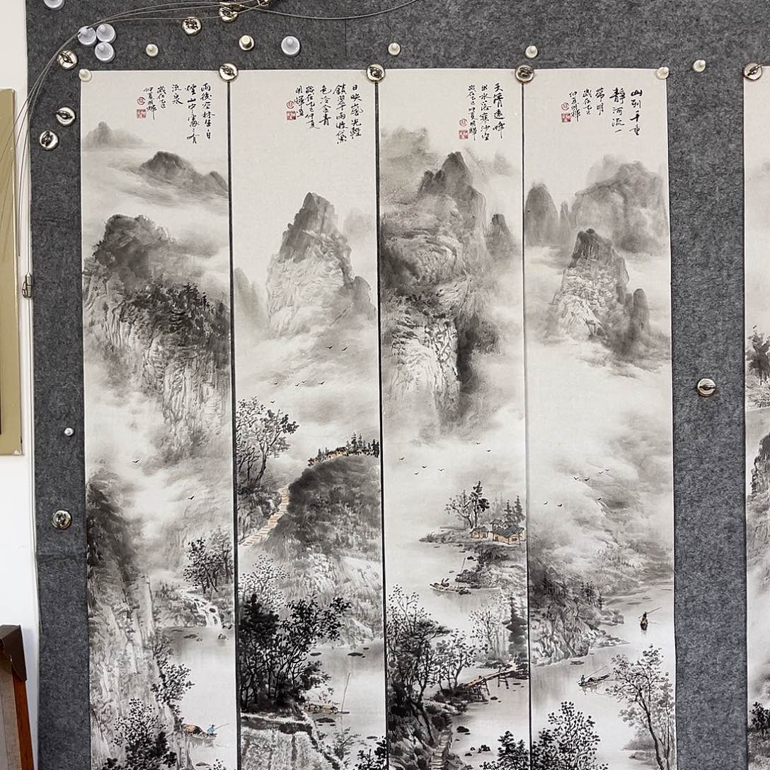 国画段山水画作品展