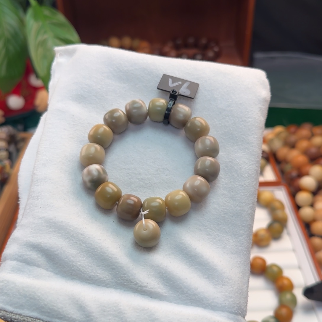 菩提根/象牙果手串卡15桶珠微瑕6