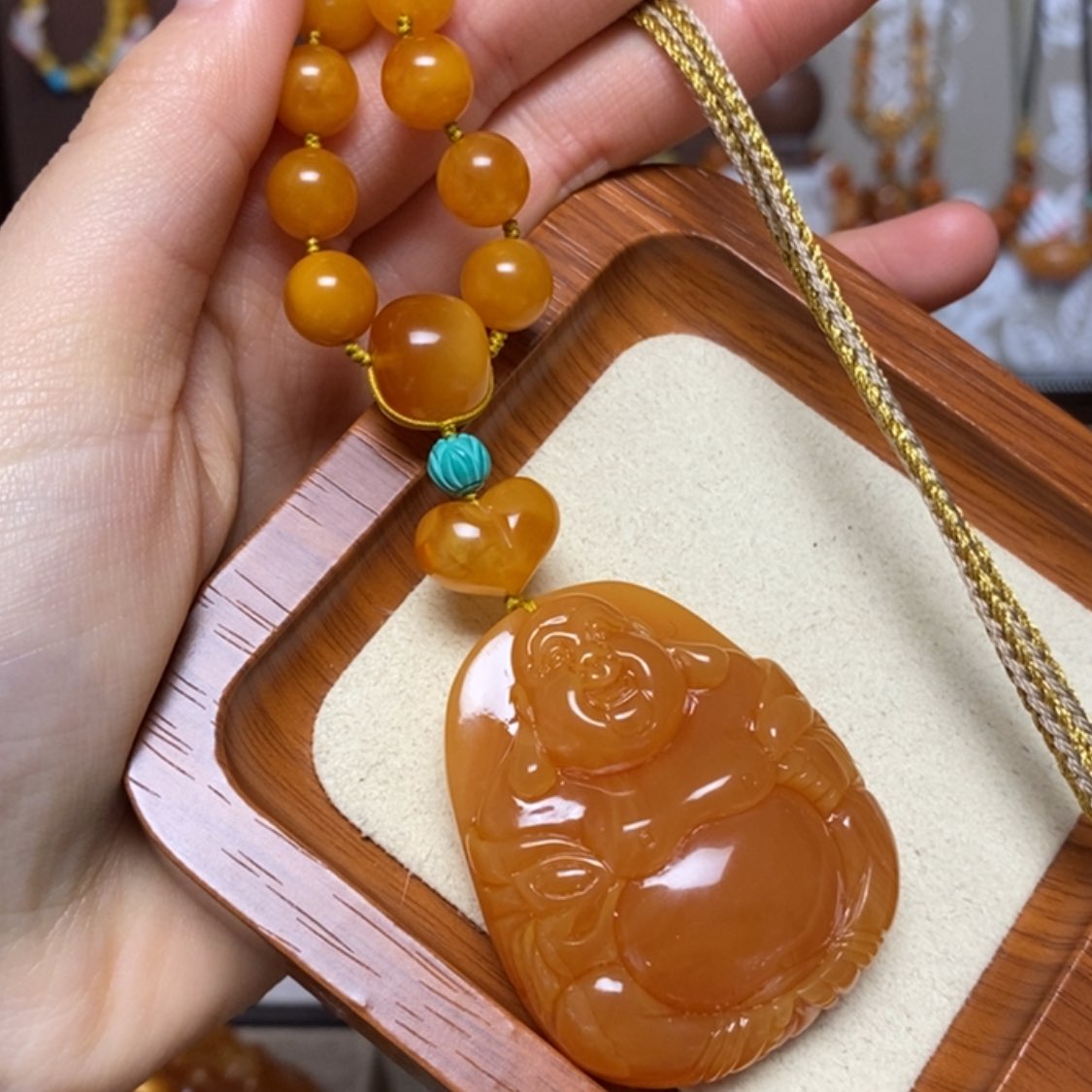 【闪购商品】蜜蜡颈饰未镶嵌项链