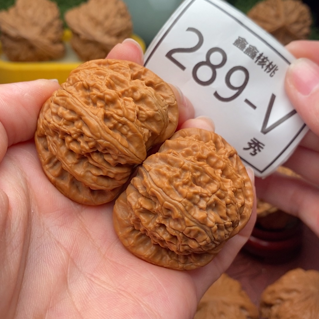 文玩核桃把件白狮42