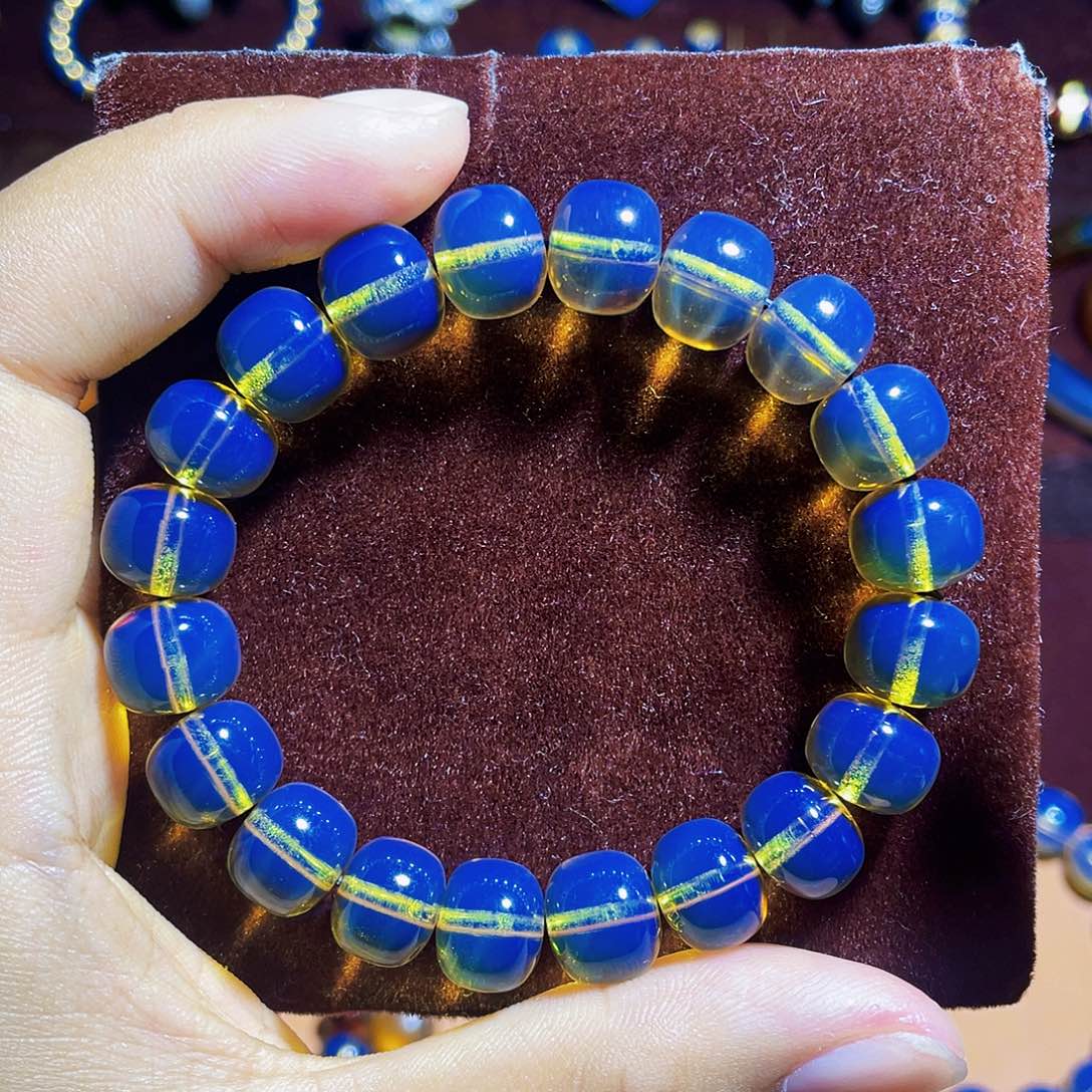 蓝珀裸石未镶嵌老型11