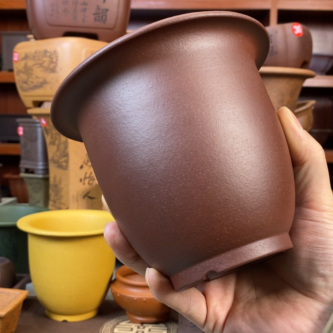 紫砂花盆盆景花盆小