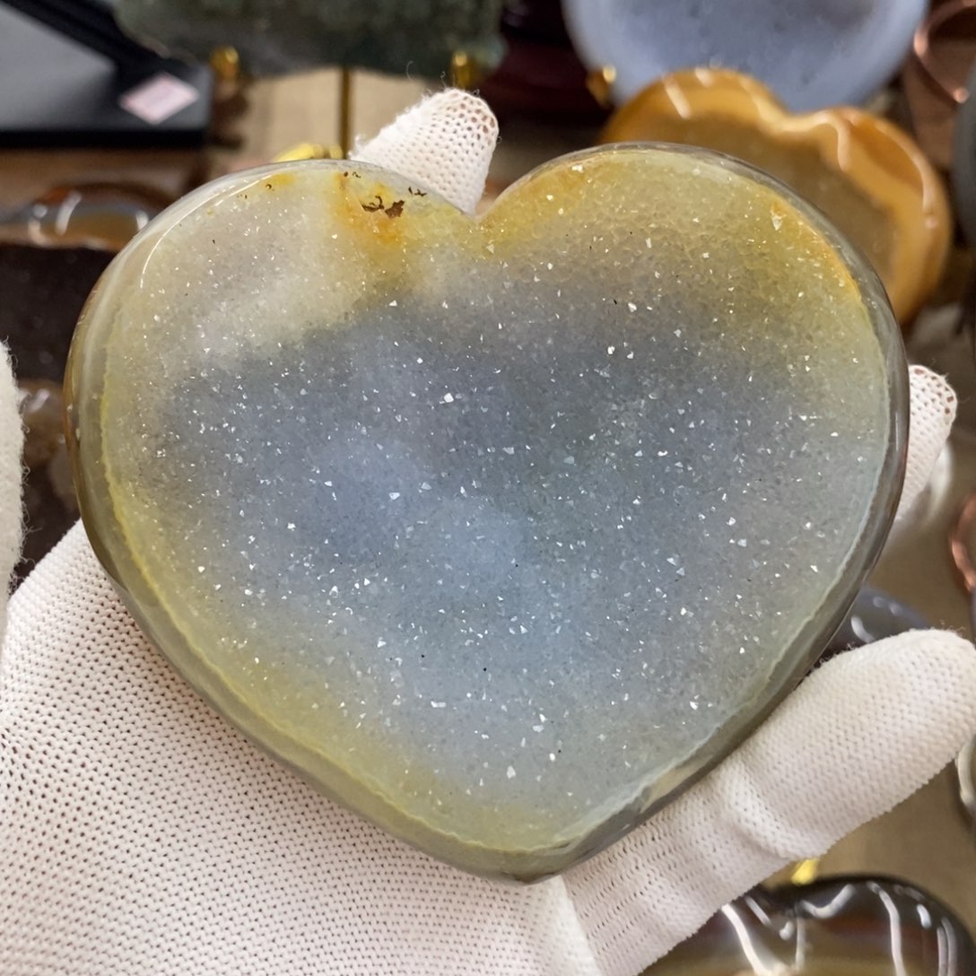 水晶金色爱心未镶嵌米*.