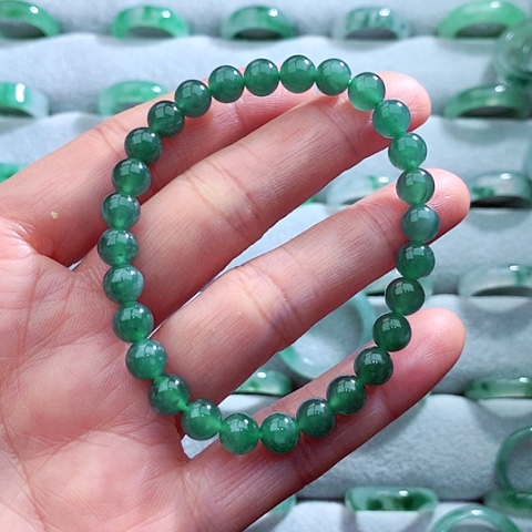 翡翠戒圈未镶嵌天然翡翠