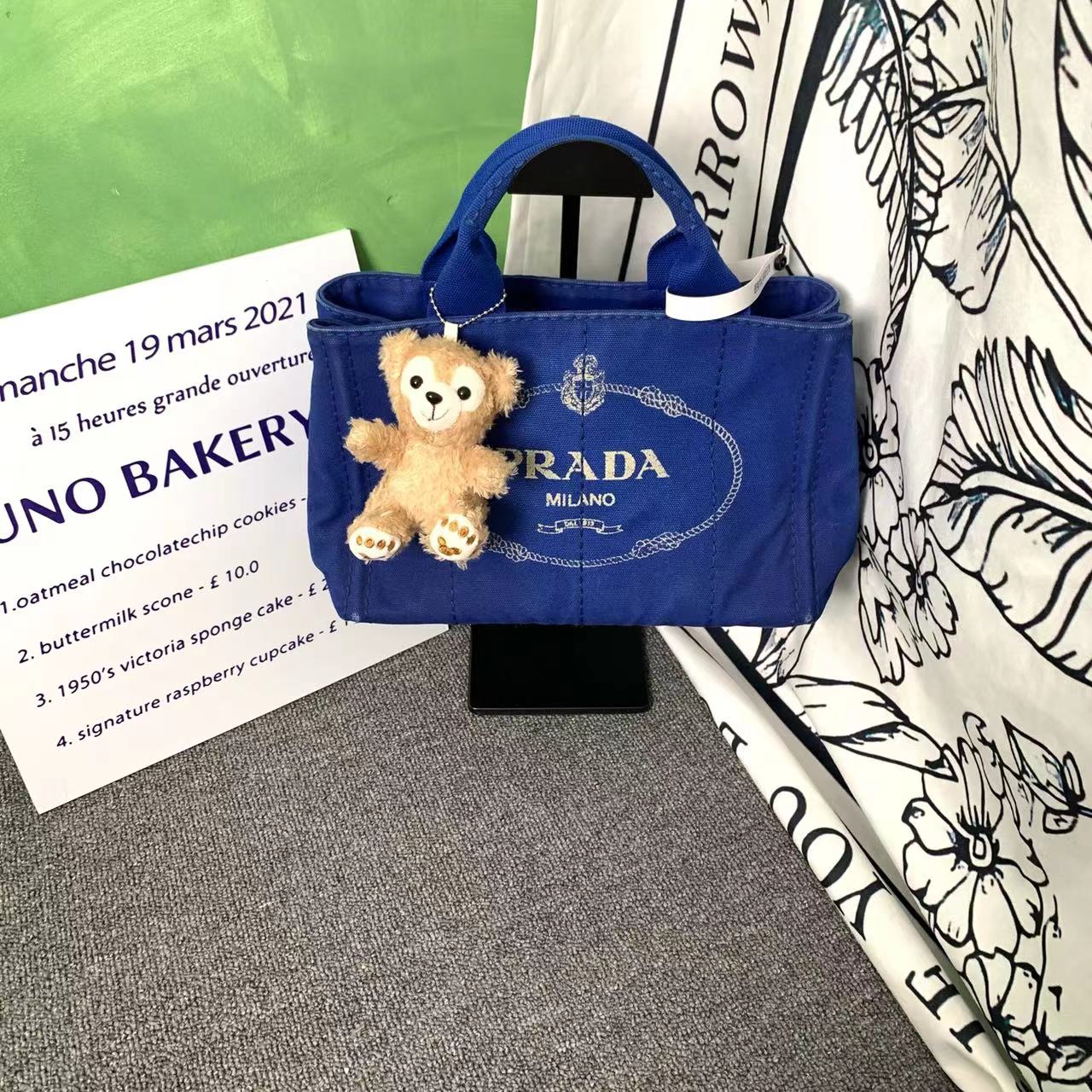 95新 Prada/普拉达 小怡中古/Prada腋下托特包/普拉达沙滩包
