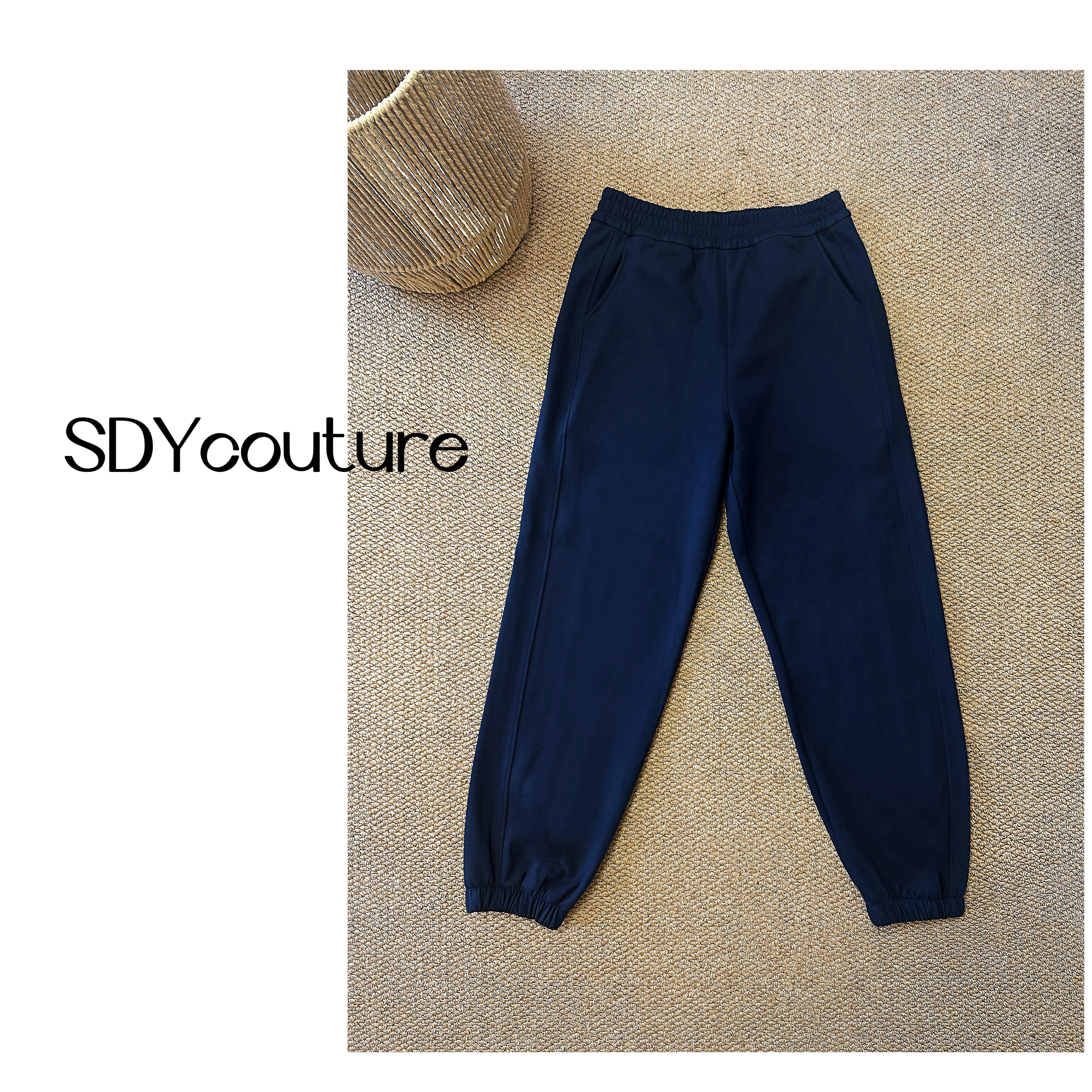 SDY/绒乎乎轻量休闲舒适简约百搭裤