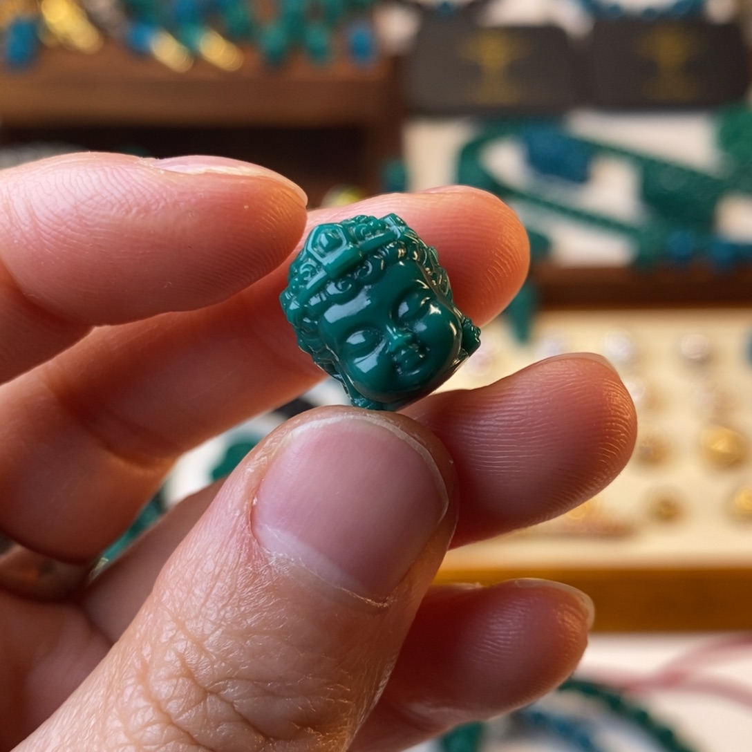 琉璃DIY地狱色12mm宝像观音