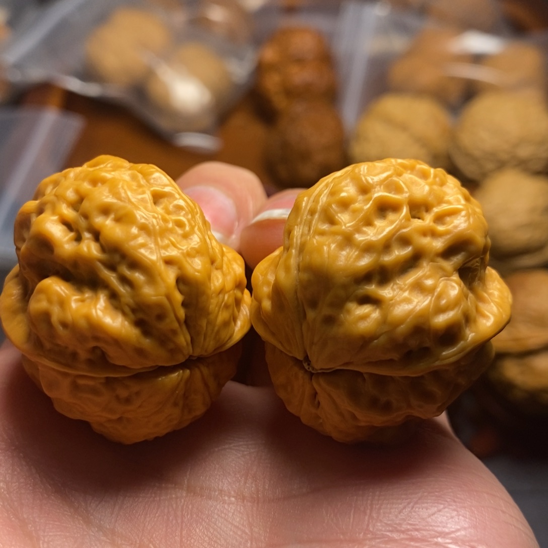 文玩核桃把件37尺净莲妖蟾