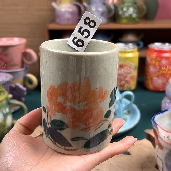 杯景德镇陶瓷手绘作品658
