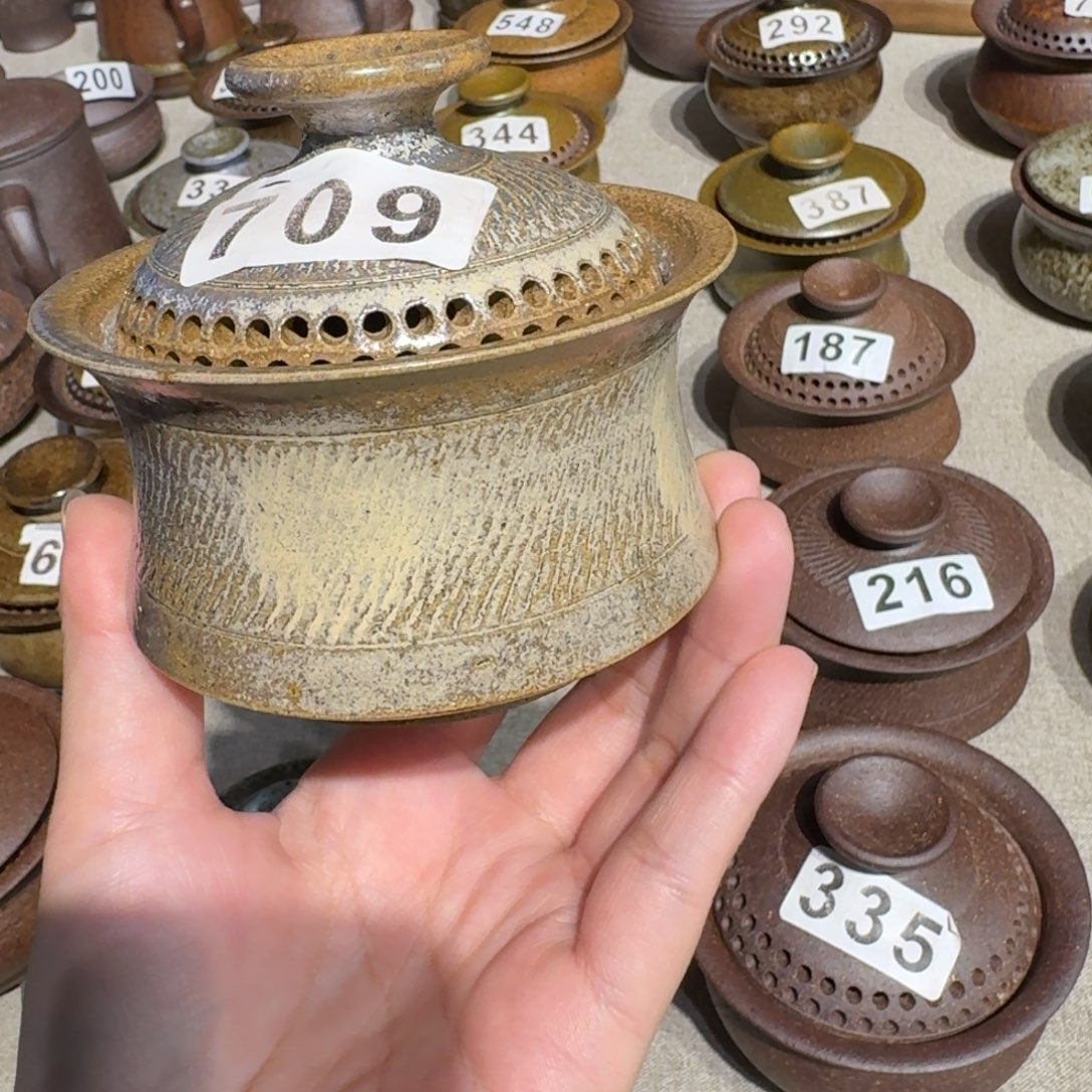 粗瓷茶具素色盖碗