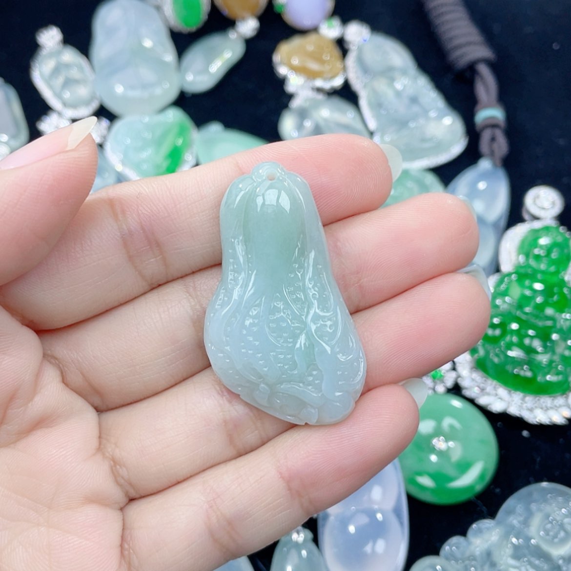 【闪购商品】翡翠颈饰未镶嵌25号 百财