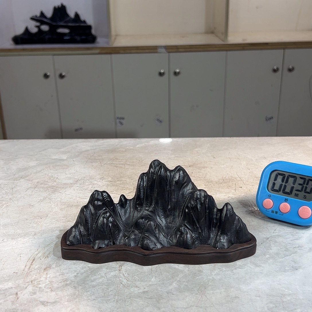 灵璧奇石博览会摆件明****1