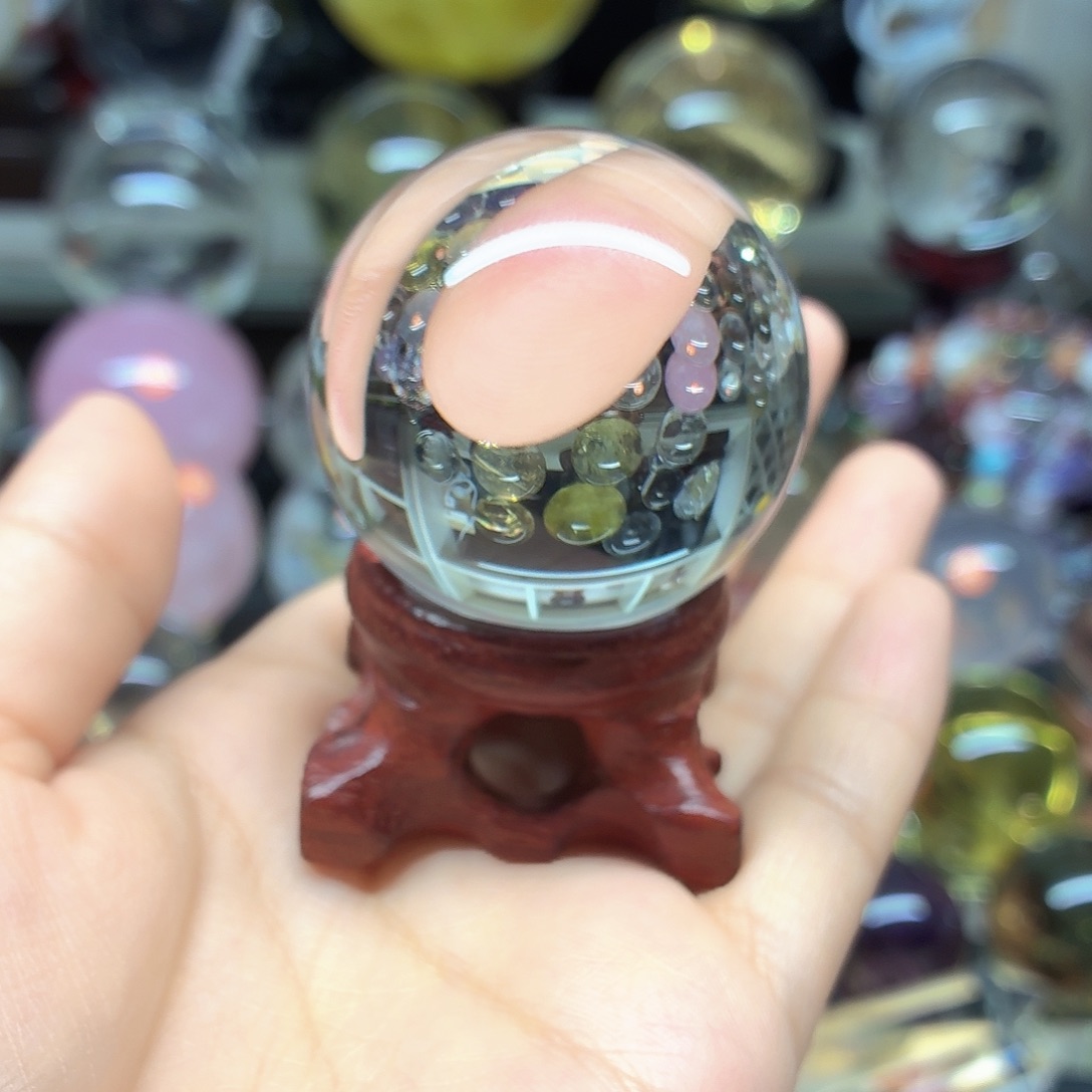 晴****未镶嵌珠宝半成品水晶净体4.5A994