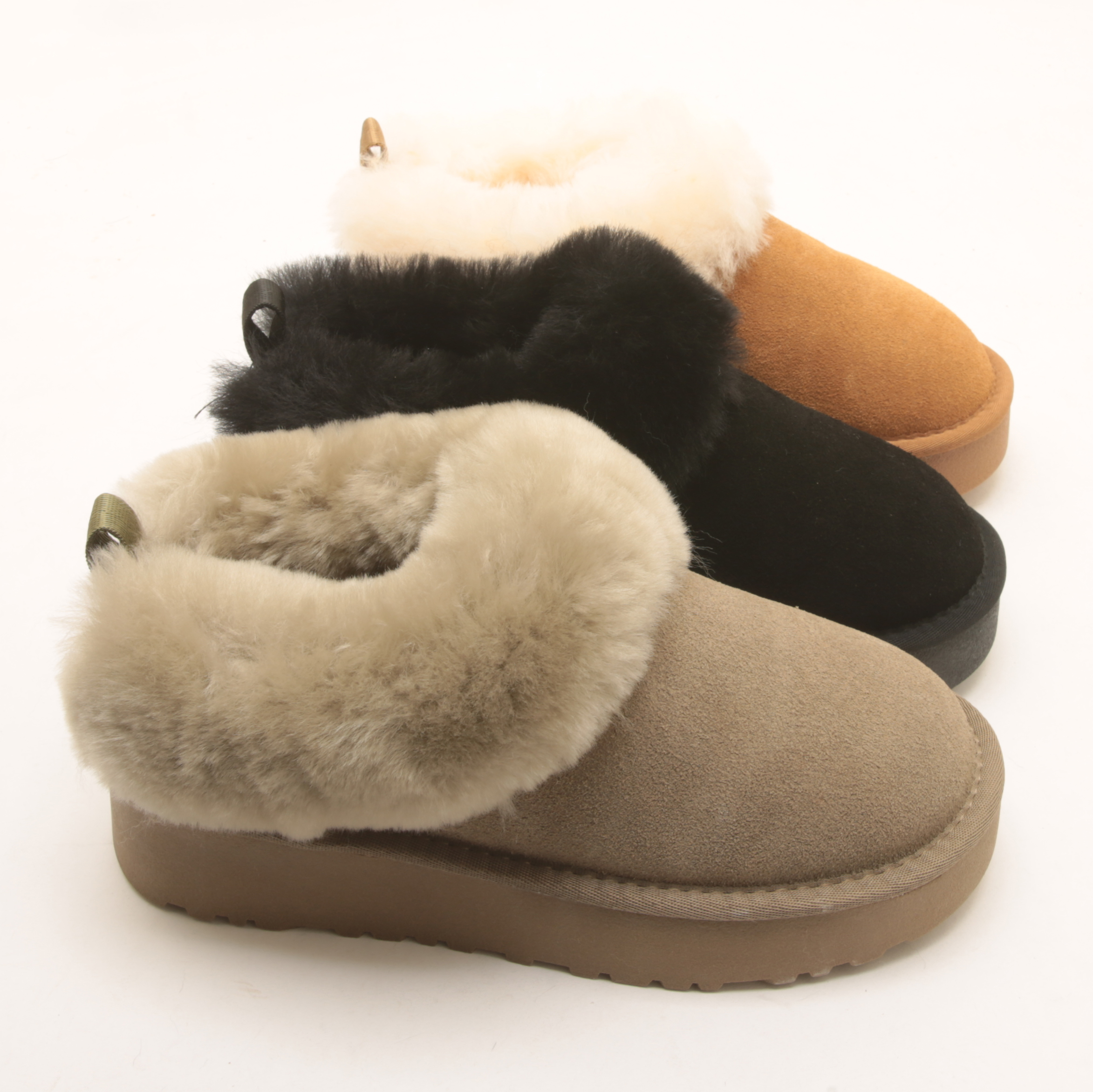 1017冬季新款厚底雪地靴女皮毛一体一脚蹬懒人舒适时尚毛毛鞋