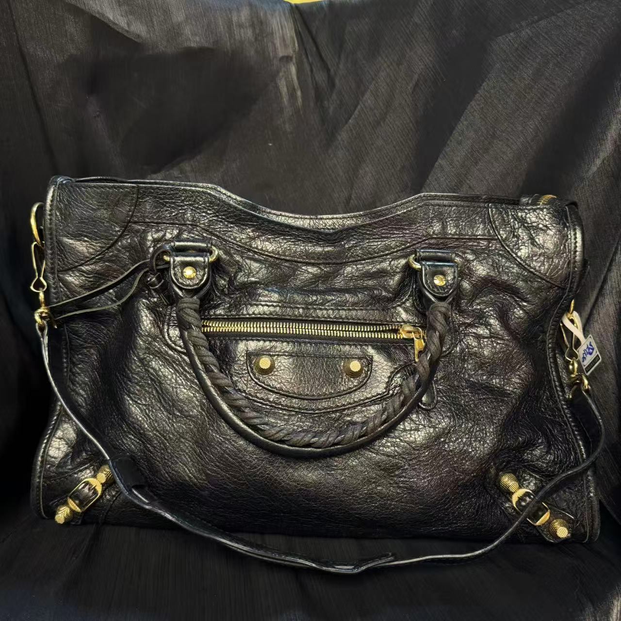 95新 Balenciaga/巴黎世家 乱乱子中古/女士/单肩包/105392