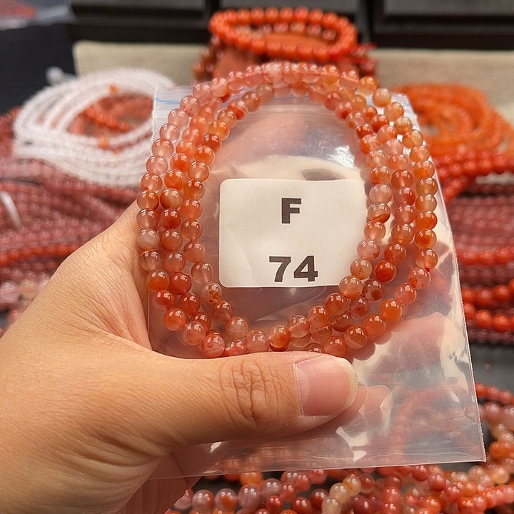 南红玛瑙未镶嵌多样性发货默认微瑕称重5mm