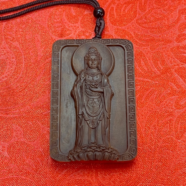 885 印度老山檀横纹黑肉461牌观音牌成品手串