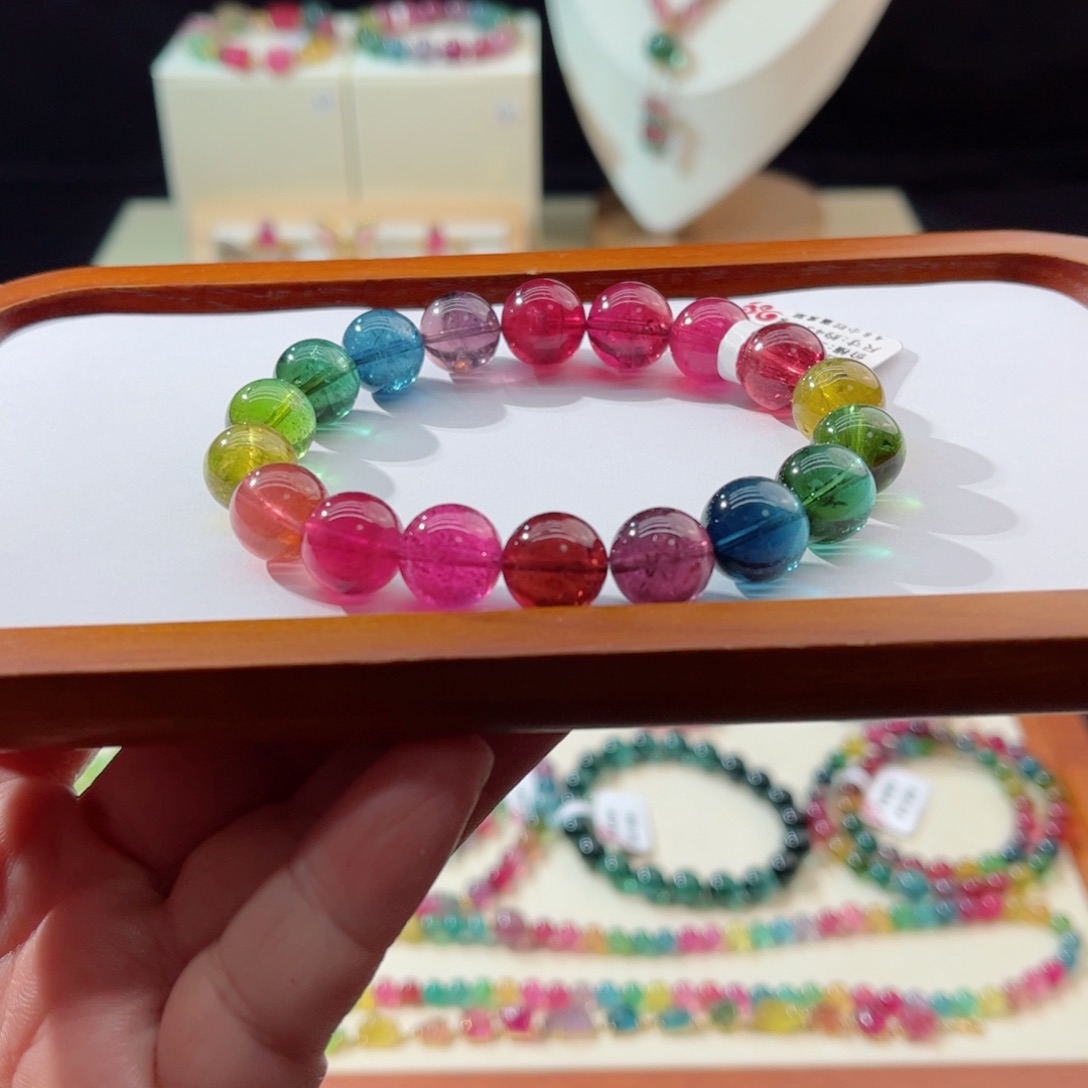 碧玺手串未镶嵌手串