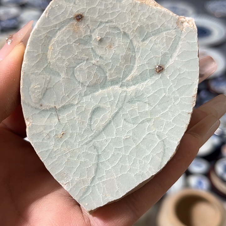 瓷片瓷片茶托喝茶非常不错