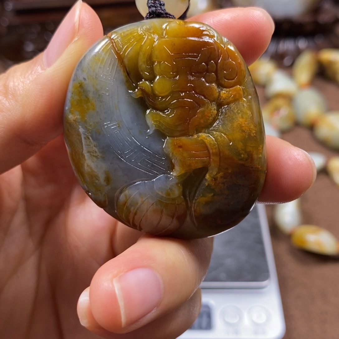 和田玉未镶嵌挂件