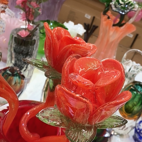 无铅玻璃花瓶高45厘米宽9厘米