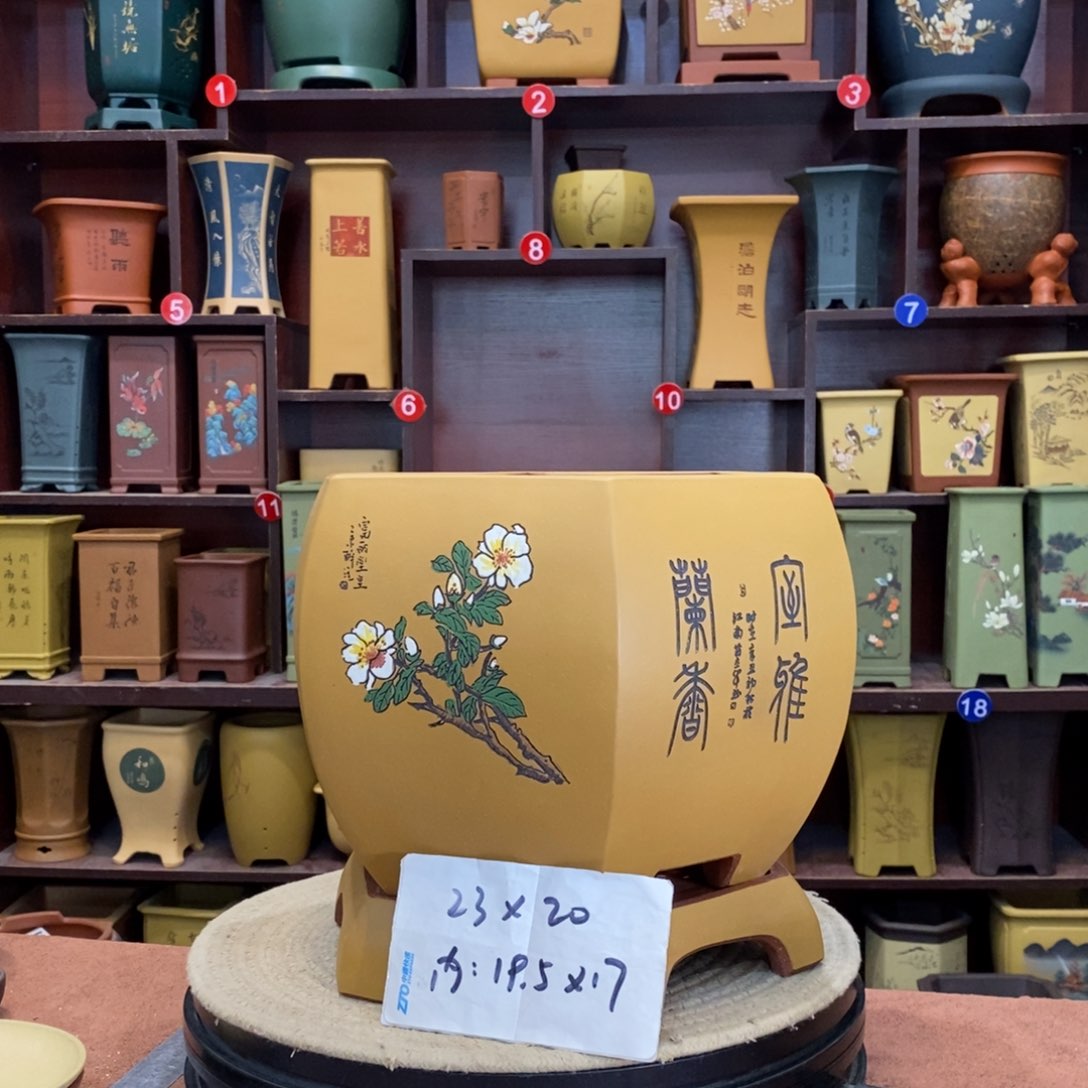 紫砂花盆紫砂花盆