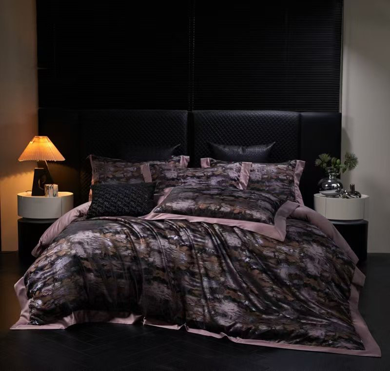 【黛安那】清仓/款高端轻奢简约全棉色织四件套