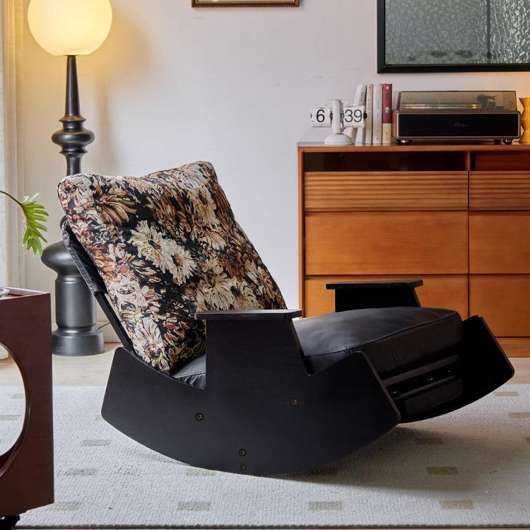 复古摇椅家用实木休闲躺椅阳台懒人沙发沙发椅单人客厅椅子摇摇椅