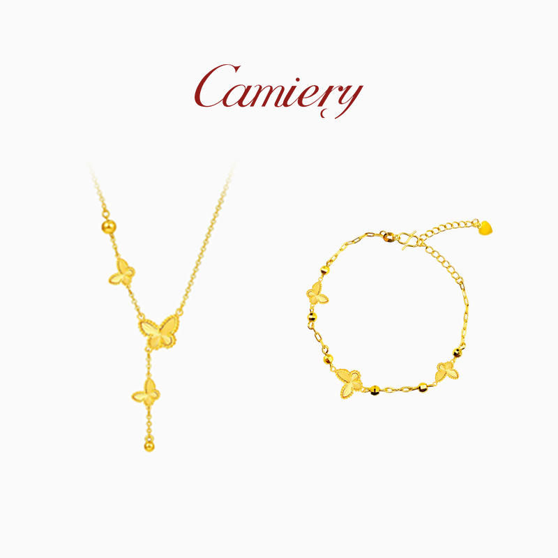 CAMIERY/卡美瑞 国风轻奢蝴蝶项链精致百搭气质时尚JJ