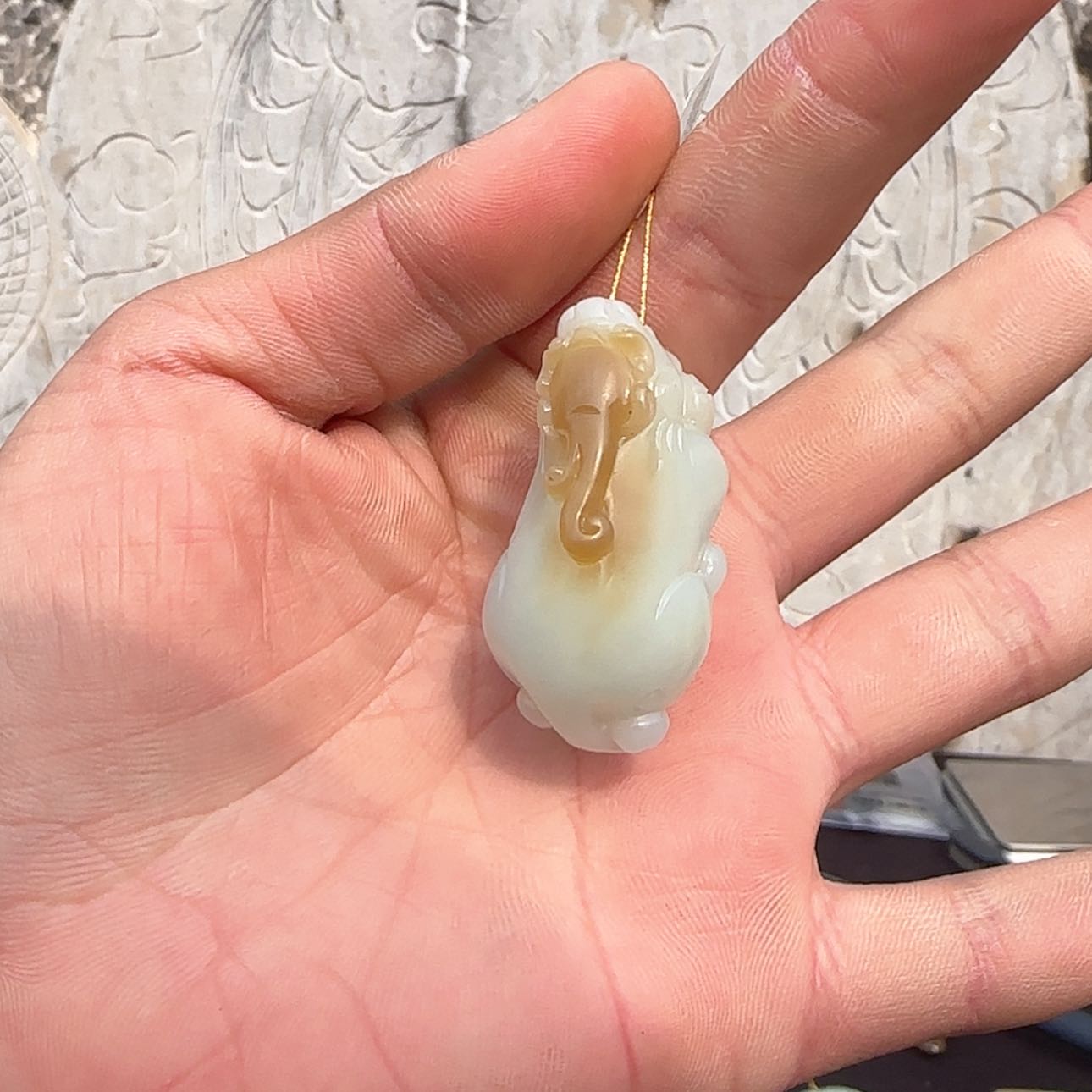 【闪购商品】和田玉颈饰未镶嵌糖白貔貅吊坠